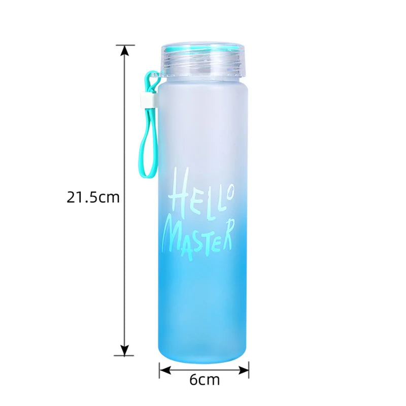 500ML Sports Water Bottle Leak-proof Cup Motivational Portable Water bottle for Outdoor Sport Fitness