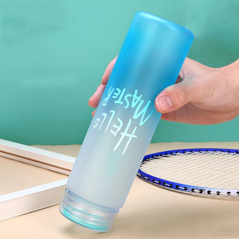 500ML Sports Water Bottle Leak-proof Cup Motivational Portable Water bottle for Outdoor Sport Fitness